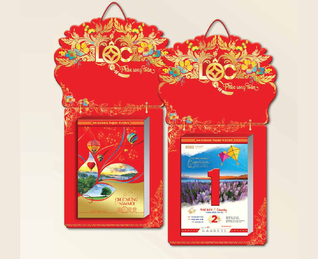 in lịch để bàn tết