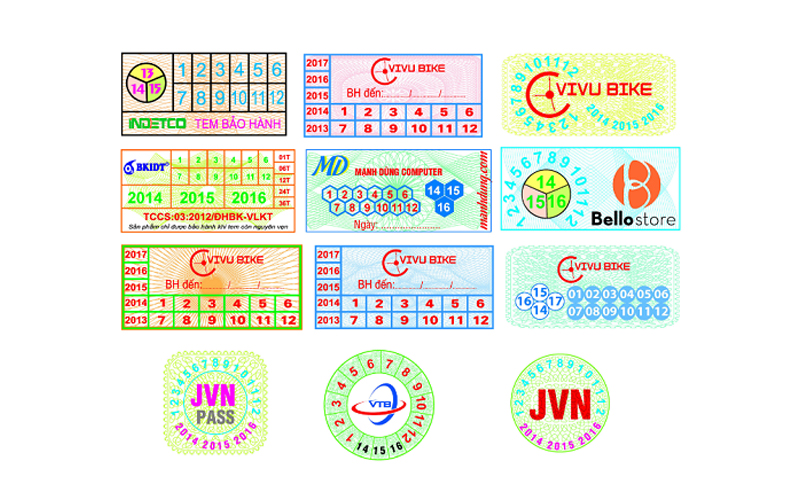 in tem bảo hành ở đâu